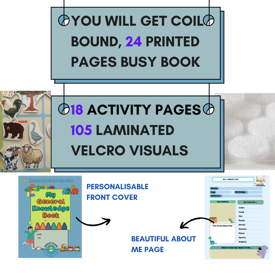 MY General Knowledge Book - Blue - Age: 3-5 years VOLUME 1