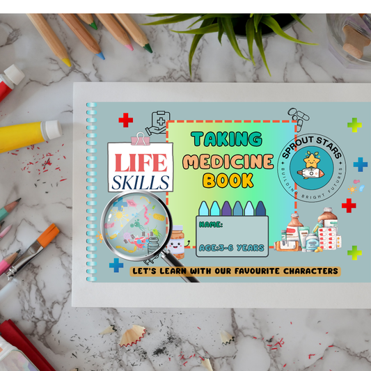 Life Skills Book - Taking My Medication - Age: 3 to 6 years