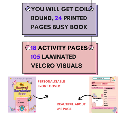 MY General Knowledge Book - PINK - Age: 3-5 years VOLUME 1